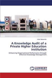 Knowledge Audit of a Private Higher Education Institution