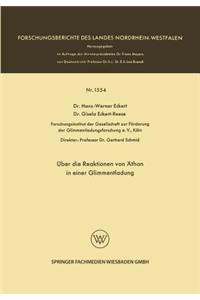 Über die Reaktionen von Äthan in einer Glimmentladung