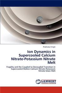 Ion Dynamics in Supercooled Calcium Nitrate-Potassium Nitrate Melt