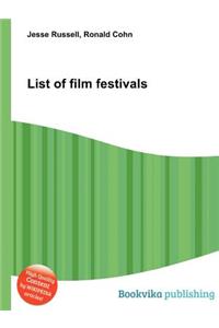 List of Film Festivals