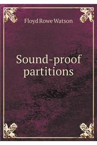 Sound-proof partitions