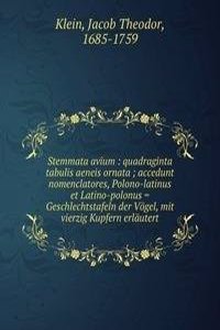 STEMMATA AVIUM QUADRAGINTA TABULIS AENE