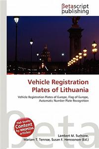 Vehicle Registration Plates of Lithuania