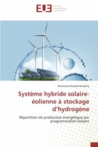 Système hybride solaire-éolienne à stockage d'hydrogène