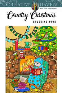 Creative Haven Country Christmas Coloring Book