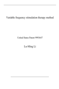 Variable frequency stimulation therapy method