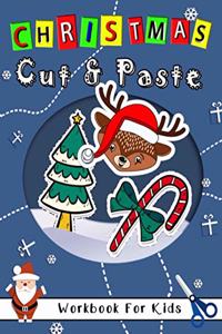 Christmas Cut and Paste Workbook for kids