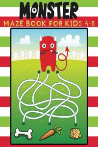 monster maze book for kids 4-8