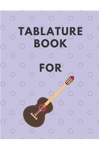 Tablature Book For Guitar