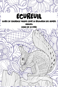Livres de coloriage uniques pour la relaxation des adultes - Moins de 10 euro - Animaux - Écureuil