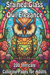 Stained Glass Owl Elegance