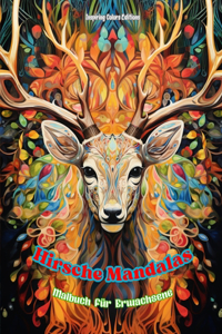 Hirsche Mandalas Malbuch für Erwachsene Anti-Stress-Motive zur Förderung der Kreativität