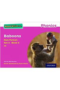 Read Write Inc. Phonics: Baboons (Pink Set 3 Non-fiction 5)