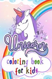 Unicorn coloring book for kids