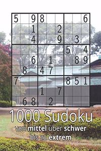 1000 Sudoku von mittel hin zu schwer und extrem