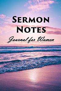 Sermon Notes Journal for Women