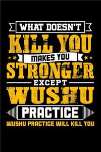 What doesn't kill you makes you stronger except Wushu practice Wushu practice will kill you