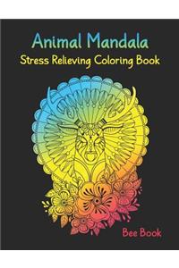 Animal Mandala Stress Relieving Coloring Book