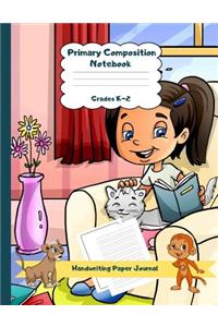 Primary Composition Notebook Grades K-2 Handwriting Paper Journal