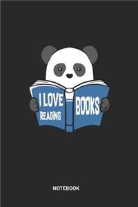 I Love Reading Books Notebook