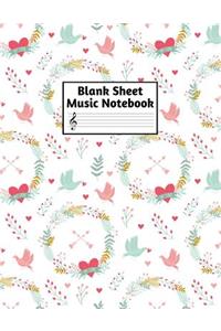 Blank Sheet Music Notebook