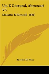 Usi E Costumi, Abruzzesi V5: Malattie E Rimedii (1891)