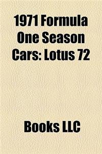 1971 Formula One Season Cars
