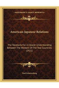 American-Japanese Relations