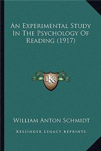 An Experimental Study In The Psychology Of Reading (1917)
