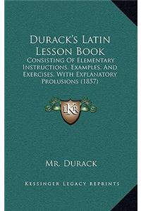 Durack's Latin Lesson Book