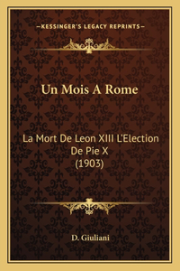 Un Mois A Rome