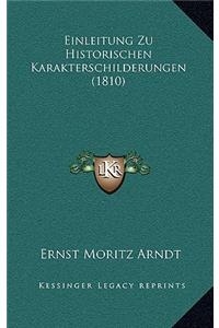 Einleitung Zu Historischen Karakterschilderungen (1810)