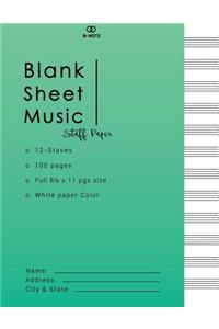 Blank Sheet Music Staff Paper