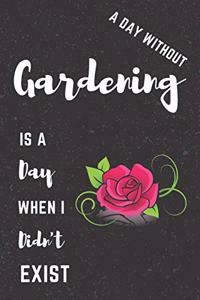 Gardening Notebook Black Cover