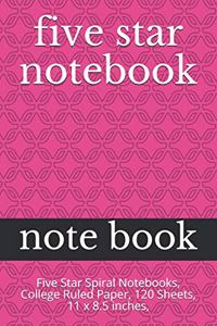 five star notebook