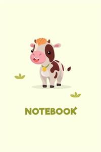 Cute Cow Animal Farm Notebook Birthday Gift