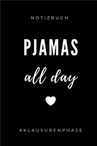 Notizbuch Pjamas All Day #klausurenphase