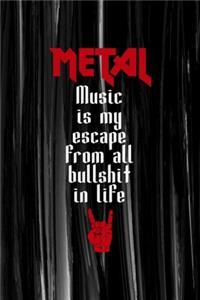 Metal Music Is My Escape From All Bull Shit In Life