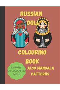 Russian Doll Colouring Book Also Mandala Patterns 63 Pages 32 Colouring Pages