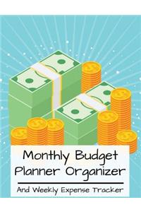 Monthly Budget Planner Organizer And Weekly Expense Tracker
