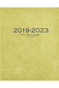 2019-2023 Mustard Green Five Year Planner