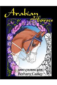 Arabian Horses Adult Coloring Book