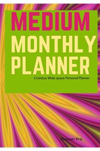 Cristatus Medium Monthly Planner