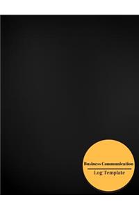 Business Communication Log Template