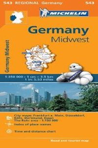 Germany Midwest - Michelin Regional Map 543