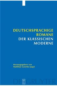 Deutschsprachige Romane Der Klassischen Moderne