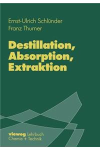 Destillation, Absorption, Extraktion