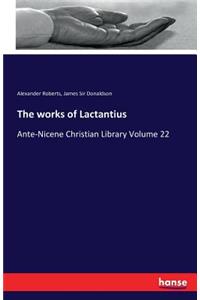 works of Lactantius