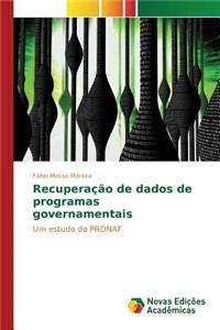 Recuperação de dados de programas governamentais