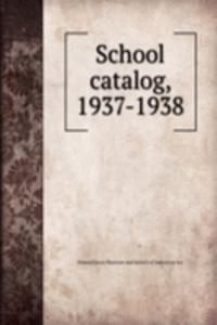 School catalog, 1937-1938